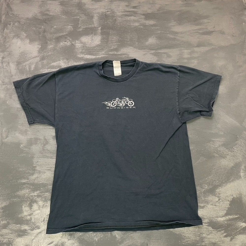 Vintage Chopper Graphic T-Shirt Men 2XL Black 1990s Budweiser